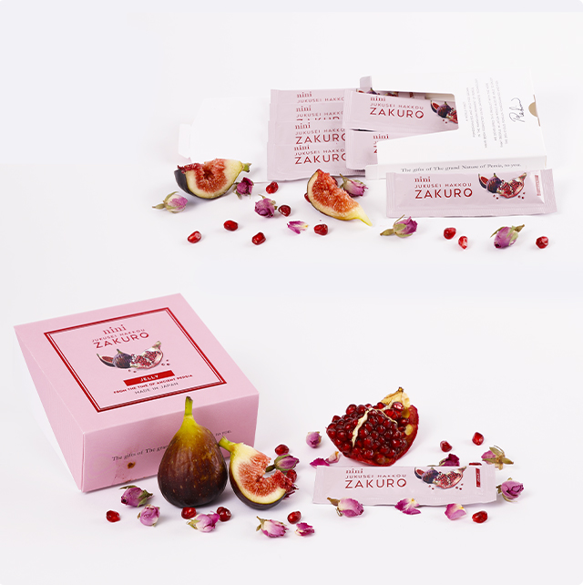 熟成発酵ザクロゼリー（ザクロ・イチジク・ダマスクローズ）